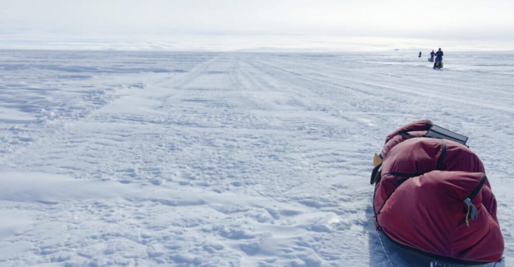 Used to resupply the US Amundsen-Scott South Pole Station, the 1600-kilometre 'South Pole Overland Traverse' ice road (SPoT, also called McMurdo-South Pole Highway) was completed in 2006. It extends from McMurdo Station over the Ross Ice Shelf and through the Transantarctic Mountains via the Leverett Glacier to the South Pole. The route is graded and flagged by teams driving heavy tractor trains making unmotorised travel and navigation easier.