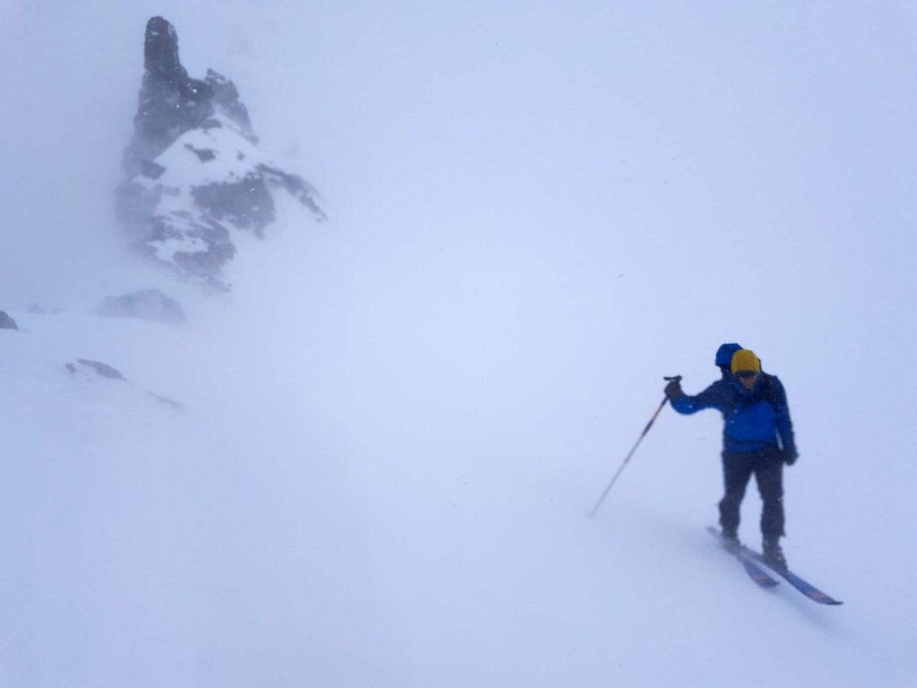 Skitour ohne Sicht am Magerstein. Foto: Christoph Schwer