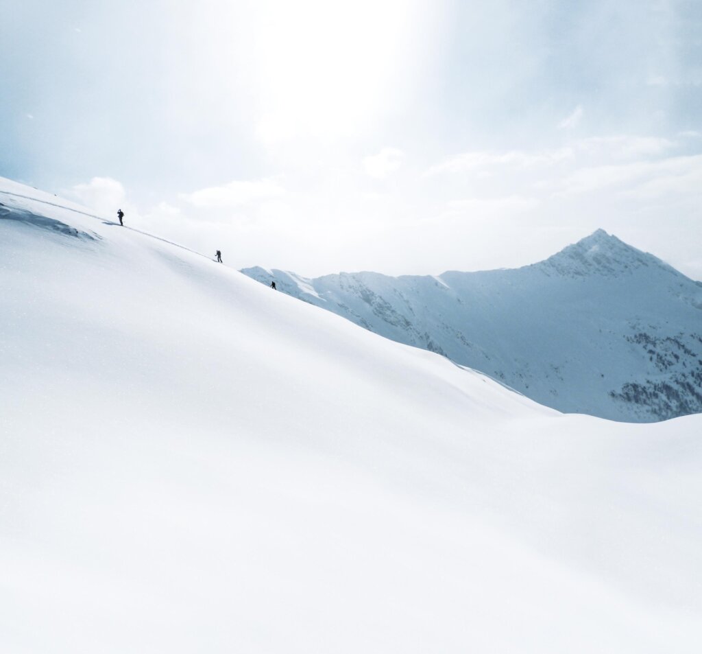 bergsteigen im Winter