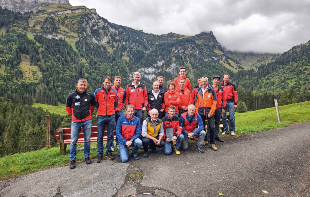 Bergrettungschefs aus Bayern, Südtirol, Österreich, der
Schweiz und Liechtenstein