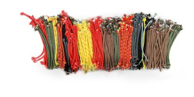 Simulierte Seilrisse. Nach getaner Arbeit an der Seilschneide-Maschine.