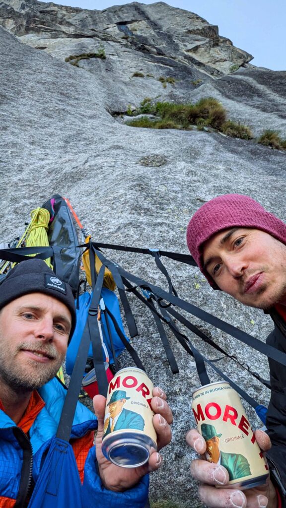 Birra Moretti darf in Italien nicht fehlen. Selfie Jonas Schild und Thomas Schmid
