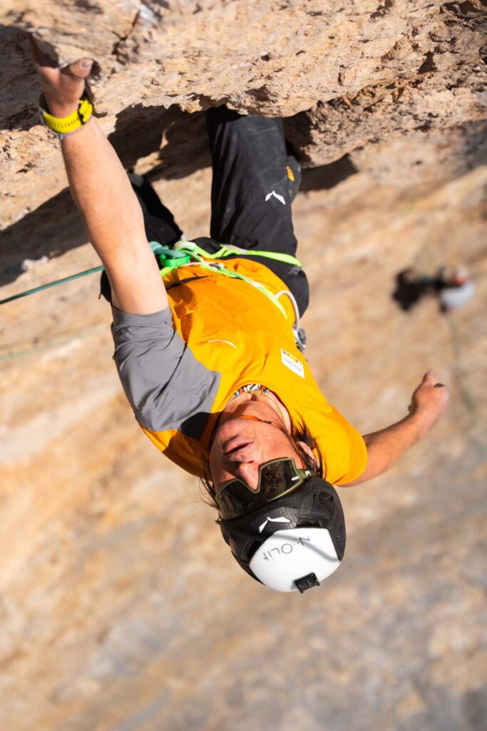 Simon Gietl in der Wand