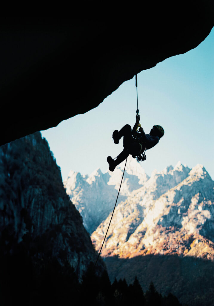 Handsteigklemmen im Einsatz