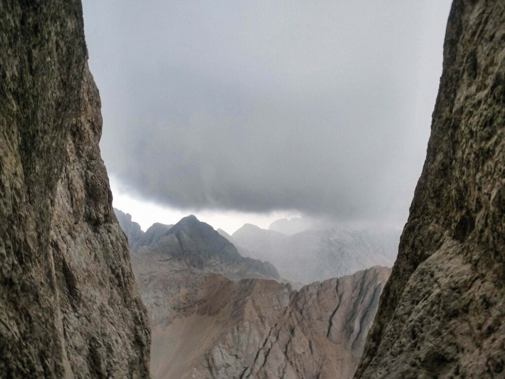 Gewitterwolke über der Marmolada