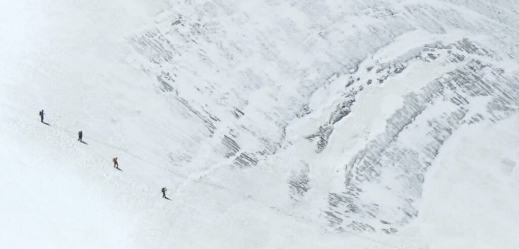 Hochtour im Gletschergebiet