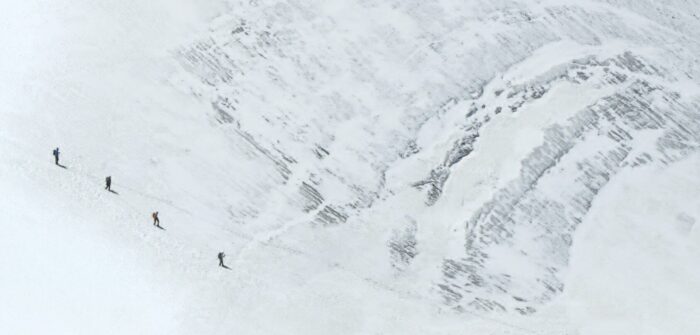 Hochtour im Gletschergebiet
