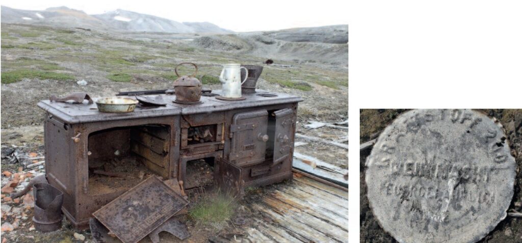 Artefakte im Gletschervorfeld bei Spitzbergen