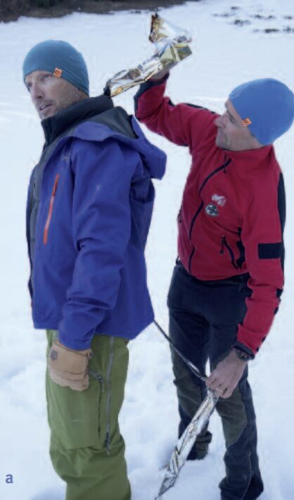 Rettungsdecke anlegen Abbildung 1