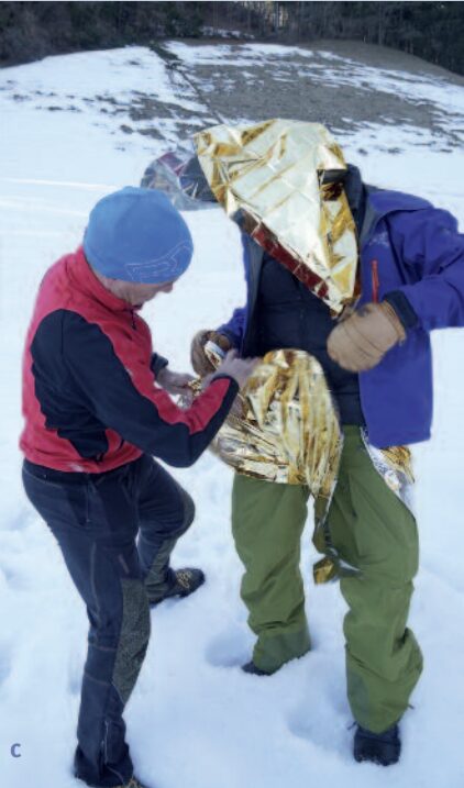 Rettungsdecke anlegen Abbildung 3