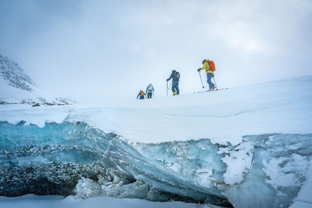 Skitour Stubaier Gletscher VDBS. Foto: Christian Pfenning