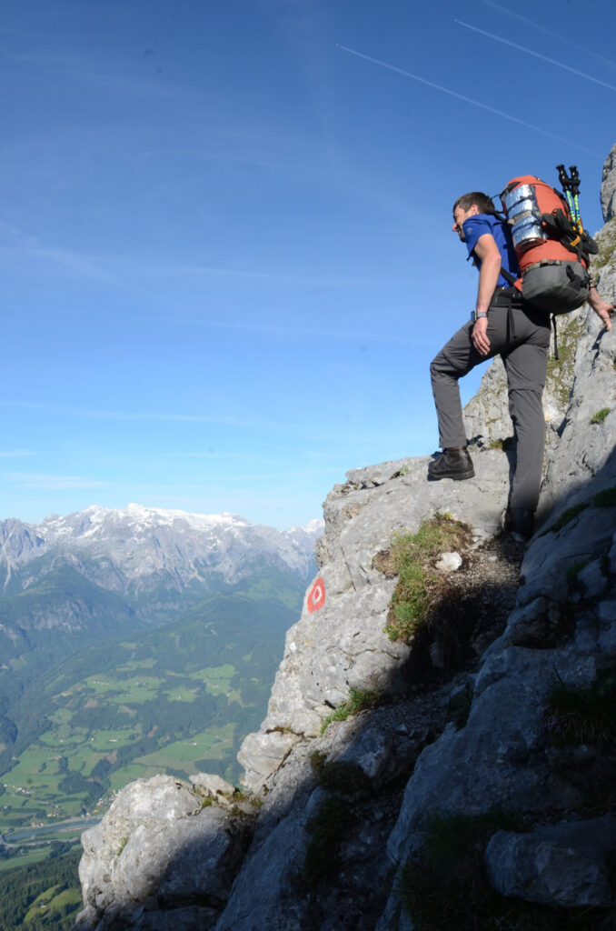 auf dem Südgrat zum Hochthron im Tennengebirge