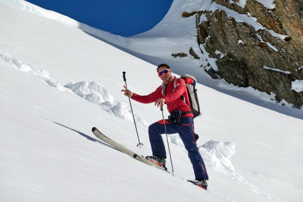 Stefan Kosz auf Skitour.