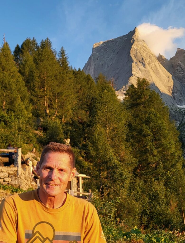 Stefan Kosz wie immer in den Bergen. 