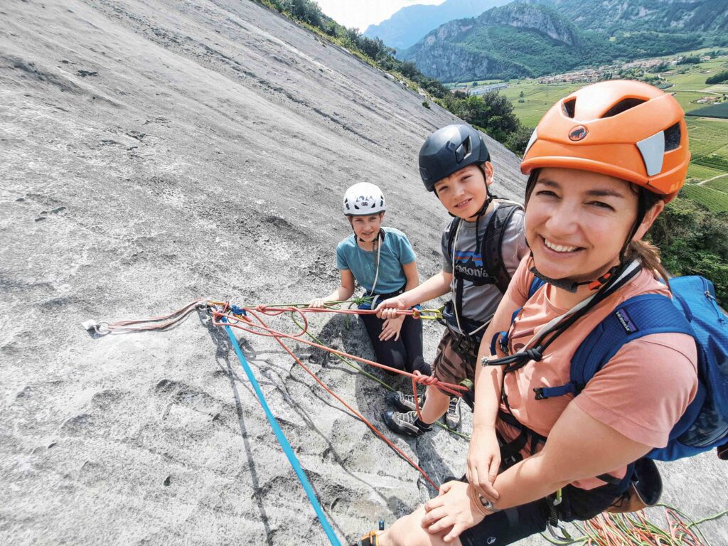 gemeinsame Mehrseillängen-Tour mit der Familie