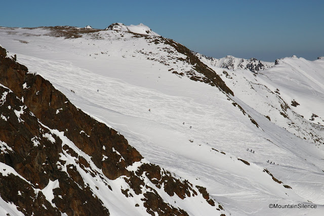 Stark verspurter Hauptkorridor zur Lampsenspitze
