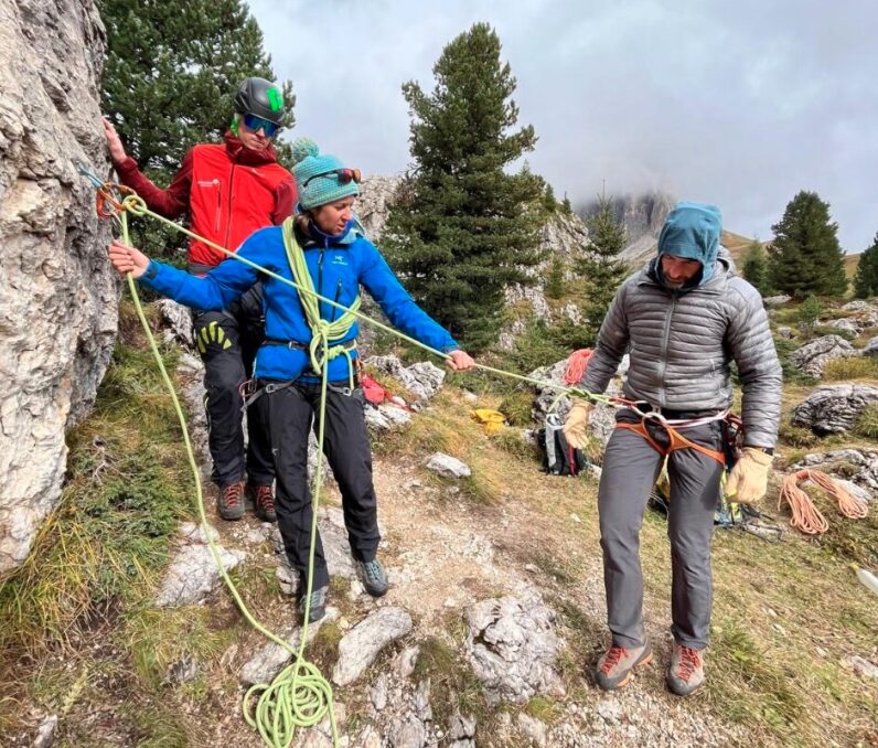 Bergführerin Lisi Steurer bei der Bergführerausbildung. Foto: Archiv Österreichischer Alpenverein