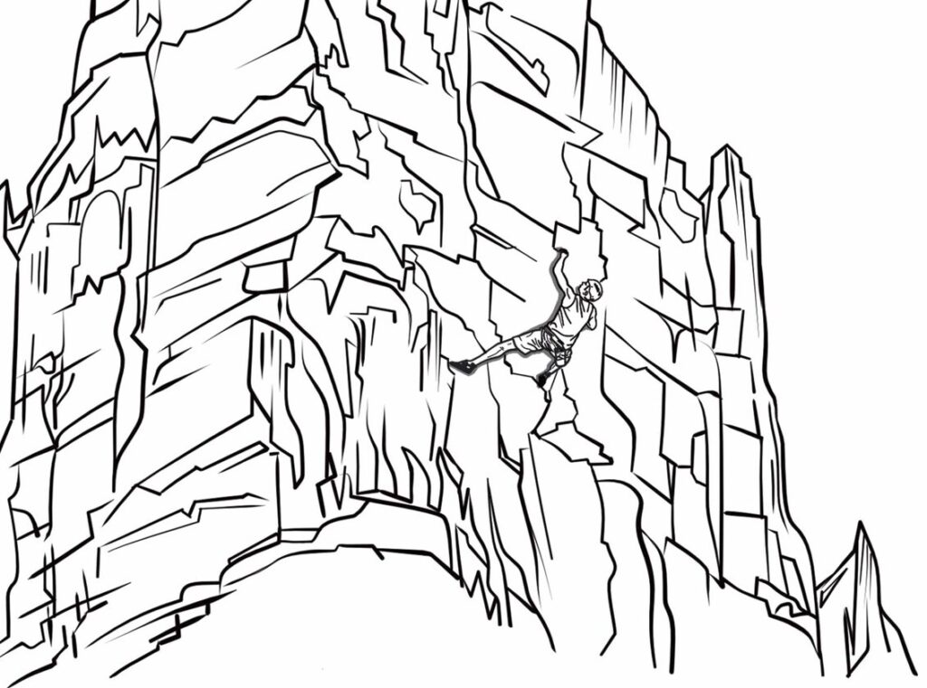 Illustration Klettern